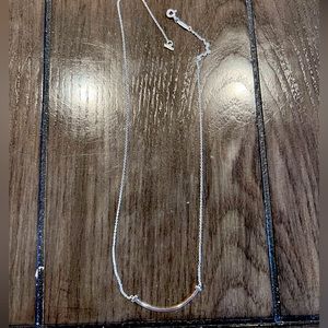 Tiffany & Co. Sterling Silver Tiffany T Smile Necklace